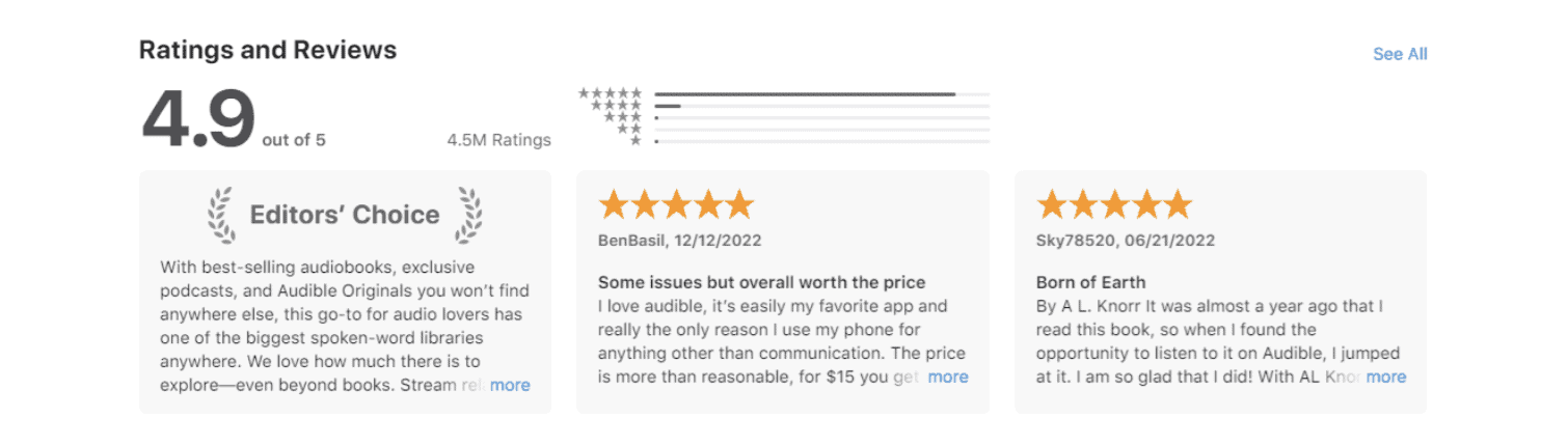 Audible ASO Audit Report - ShyftUp