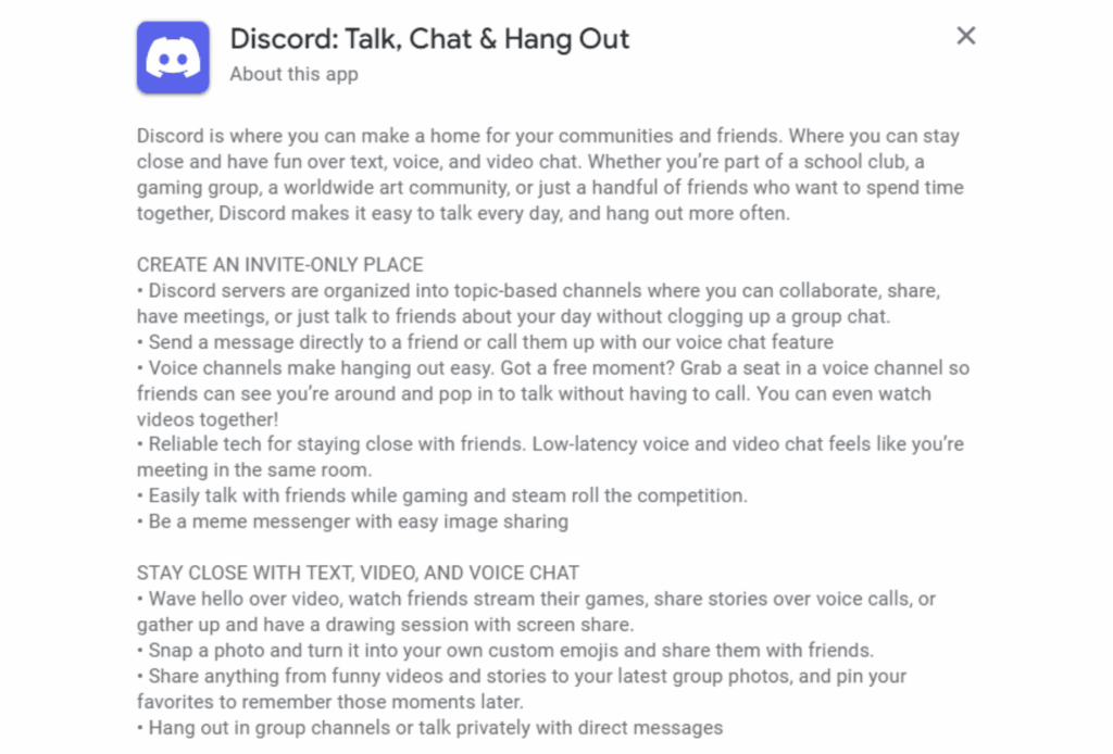 Discord Long Description