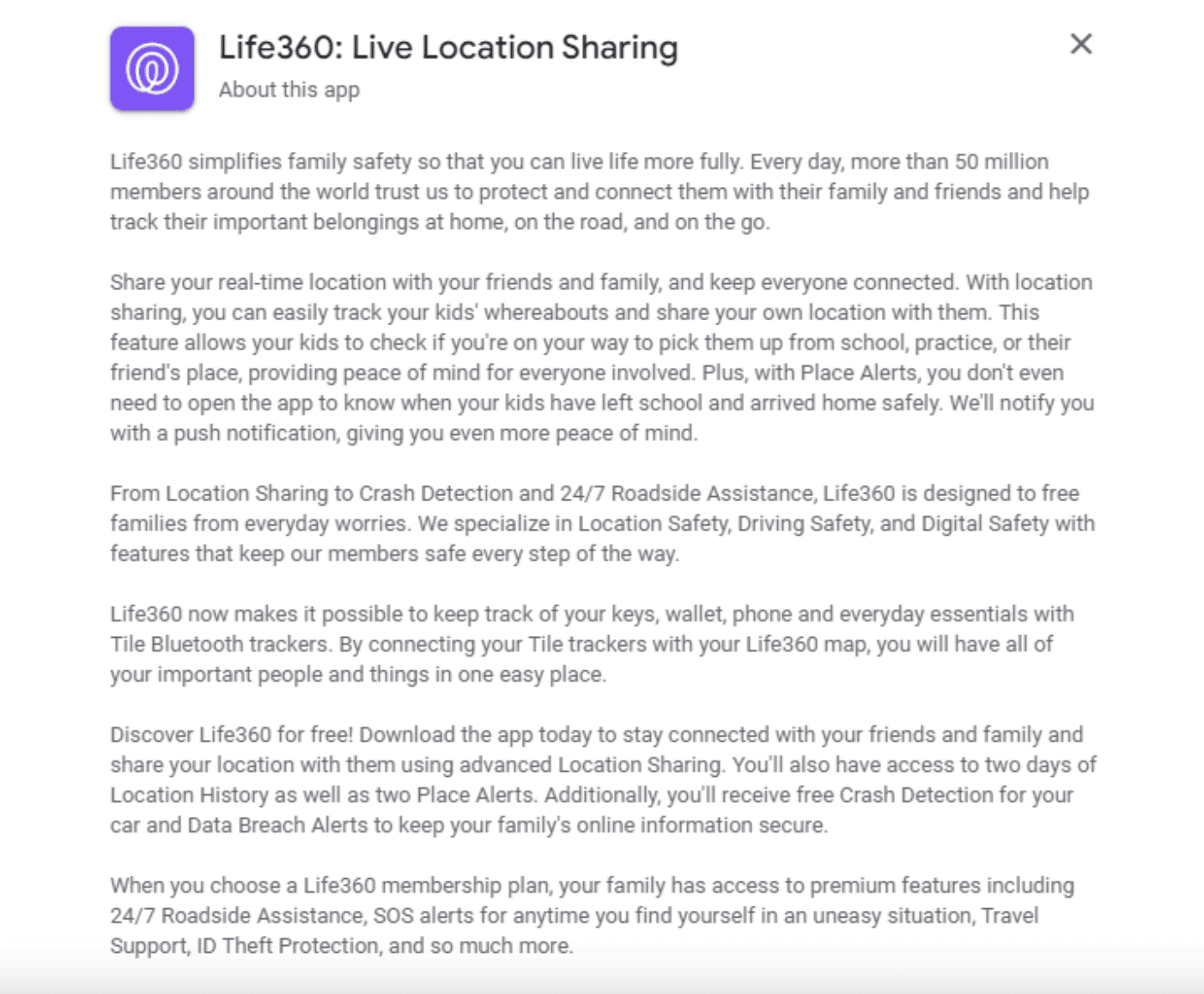 Life360 Long Description