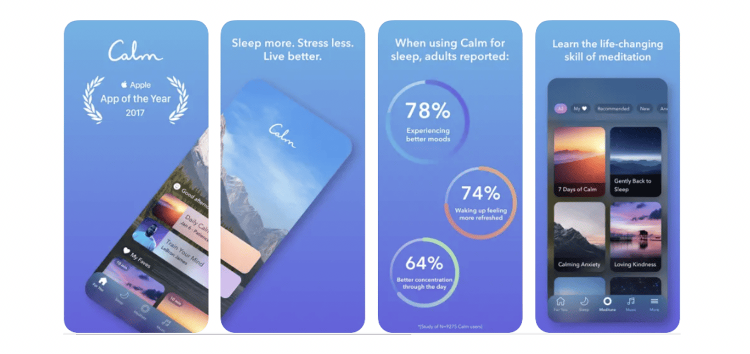 Calm Screenshots