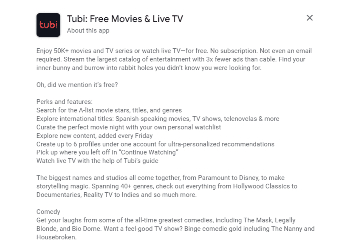 Tubi long description