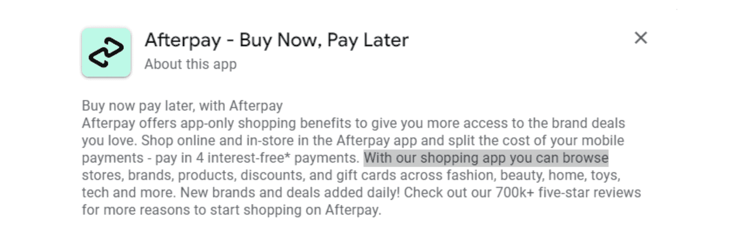 Afterpay Long Description Manuel