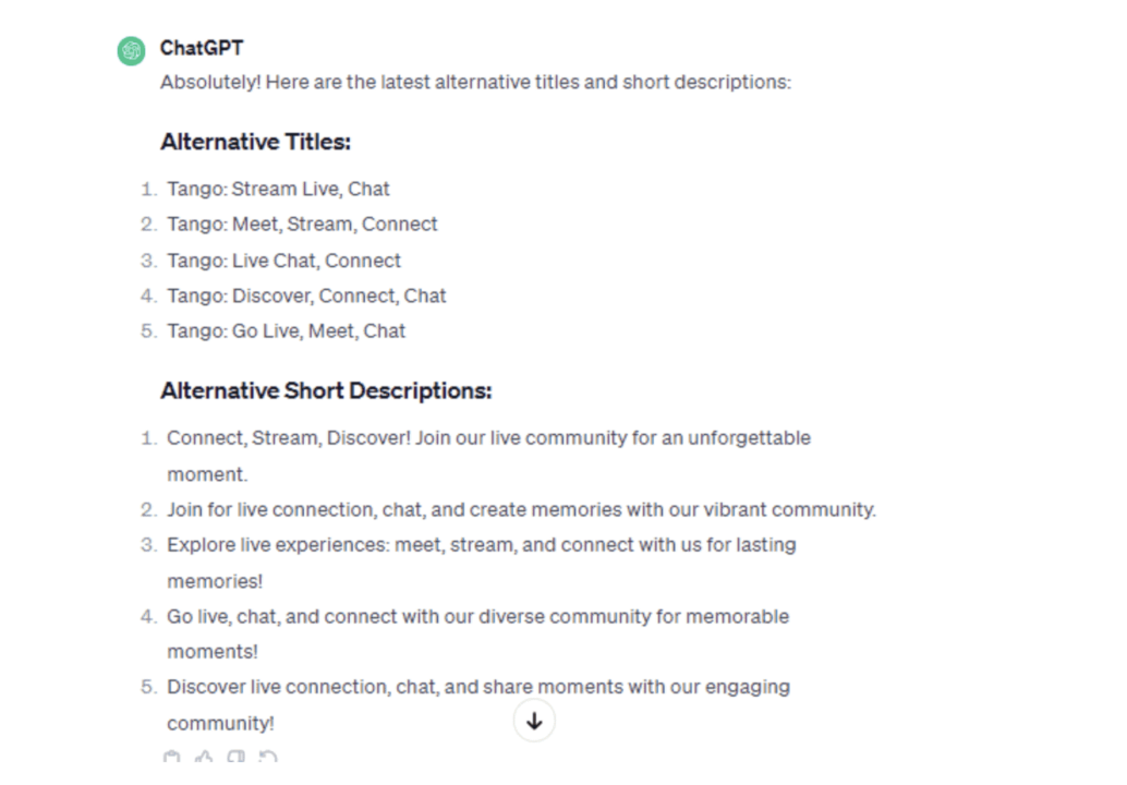 Tango ASO Audit Report with ChatGPT - ShyftUp